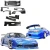 FRP BSPO Blister Wide Body Complete Kit 8pc > Nissan 240SX 1989-1994 > 3dr Hatch - image 1