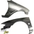 FRP MSPO S13.5 Conversion Fenders (front) > Nissan 240SX 1989-1994 > 2/3dr - image 3