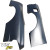VSaero FRP SREI ODYV Wide Body Fenders (rear) 85mm > Nissan 240SX / Silvia (S13) 1989-1990 > 2dr Coupe - image 3