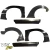 FRP TKYO v2 Wide Body Flares w Side Skirts 8pc > Nissan 240SX 1989-1994 > 2/3dr - image 2