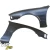 FRP MSPO Wide Body Fenders (front) 25mm > Nissan 240SX (S14) 1995-1996 - image 2