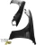 FRP TKYO v1 Wide Body Fenders (front) 30mm > Nissan 240SX (S14) 1995-1996 - image 15