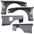 FRP TKYO v1 Wide Body Fender Set 4pc 30/30mm > Nissan 240SX (S14) 1995-1996 - image 1
