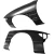 FRP DMA D1 Wide Body Fenders (front) 40mm > Nissan Silvia (S13) 1989-1994 - image 8