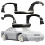 FRP TKYO v2 Wide Body Flares & Side Skirts 6pc > Nissan Silvia (S13) 1989-1994 > 2dr Coupe - image 2