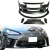 FRP AG GT-F Front Bumper w Grille 5pc > Scion FR-S 2013-2016 - image 1