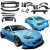 VSaero FRP TKYO v2 Wide Body Kit w Wing 20pc > Scion FR-S (ZN6) 2013-2016 - image 2