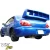 FRP LSPO WRC Wide Body Tapered Fender Flares (rear) 5pc > Subaru Impreza WRX 2002-2007 > 4dr Sedan - image 17