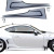 VSaero FRP TKYO v3 Wide Body Kit w Wing 18pc > Toyota 86 2017-2020 - image 48