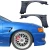 FRP ORI Wide Body Fenders (front) 20mm > Toyota Chaser (JZX100) 1997-2000 - image 1