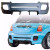 VSaero FRP LBPE Wide Body Rear Bumper 2pc > Mini Cooper R56 R57 2007-2013 - image 1