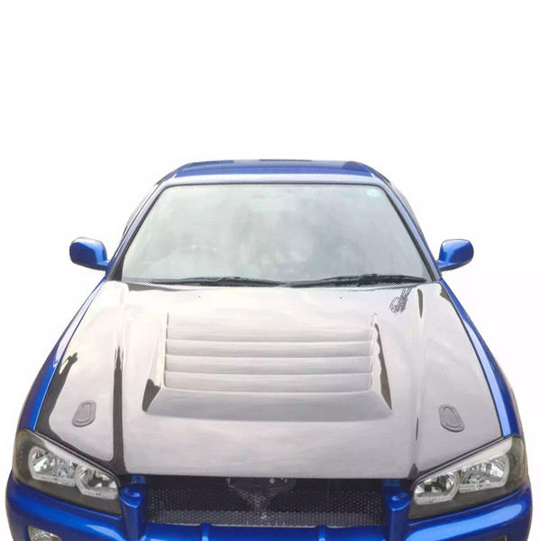 ModeloDrive Carbon Fiber NISM N1 Hood > Nissan Skyline R34 GTR 1999-2004 - image 1