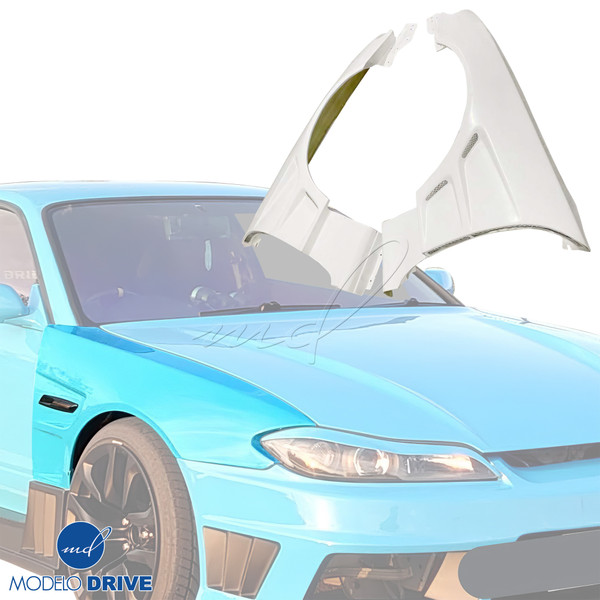 ModeloDrive FRP DMA RS Wide Body v1 50mm Fenders (front) > Nissan Silvia S15 1999-2002 - image 1
