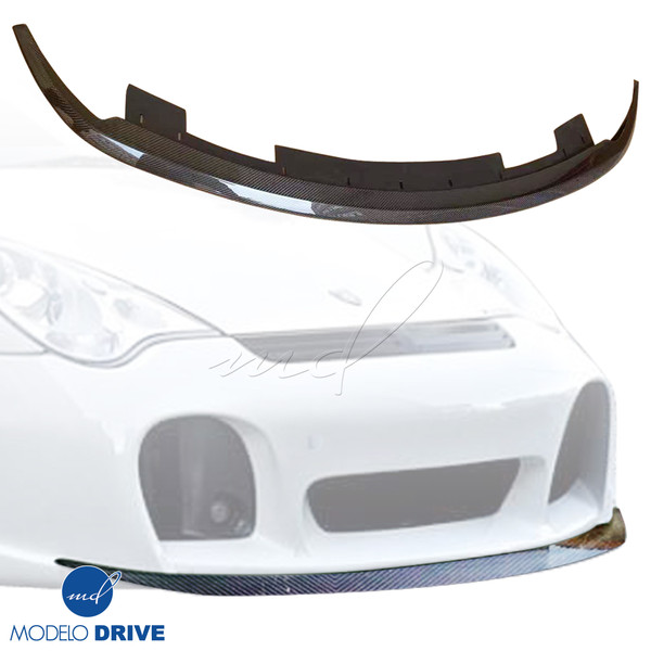 ModeloDrive Carbon Fiber TART GT Front Lip Valance > Porsche 911 (996) 2002-2004 - image 1