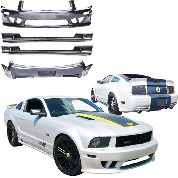 KBD Urethane SLN Style 4pc Full Body Kit > Ford Mustang 2005-2009