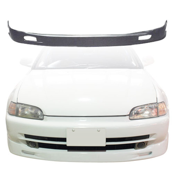 KBD Urethane MU Spec Style 1pc Front Lip > Honda Civic 1992-1995