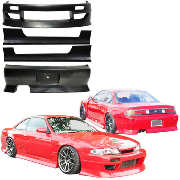 KBD Urethane DM3 Style 4pc Body Kit > Nissan 240SX S14 1995-1998 - image 1