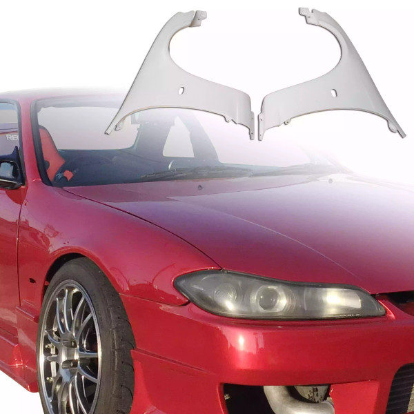 ModeloDrive FRP OER S14.5 Conversion Fenders (front) > Nissan 240SX S14 1995-1998 - image 1