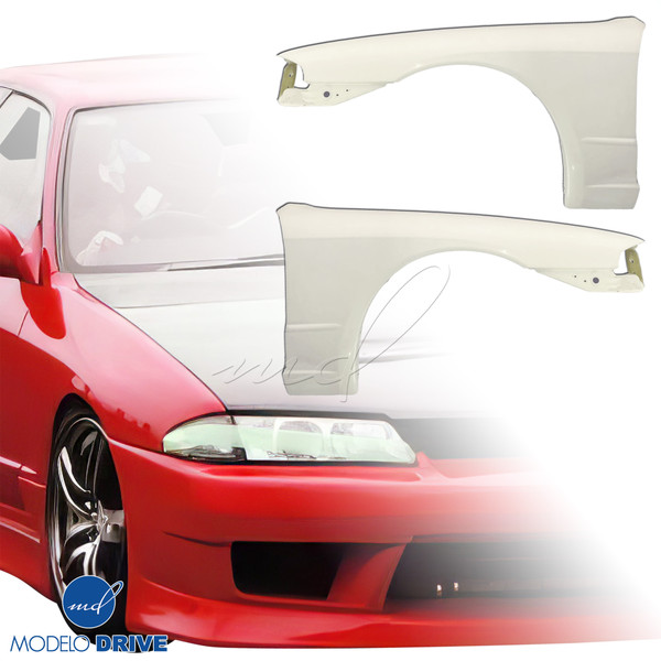 ModeloDrive FRP OER GTS Fenders (front) > Nissan Skyline R32 GTS 1990-1994 > 2dr Coupe - image 1