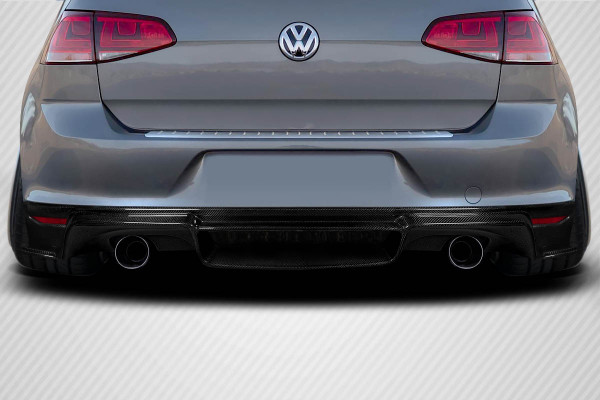 2015-2021 Volkswagen Golf / GTI Carbon Creations Verella Rear Diffuser 1 Piece (ed_119141)