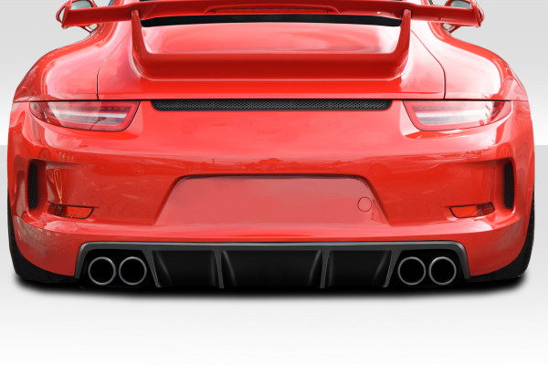 2012-2015 Porsche 911 Carrera 991 Eros GT3 Look Rear Bumper ( includes reflectors ) 2 Piece