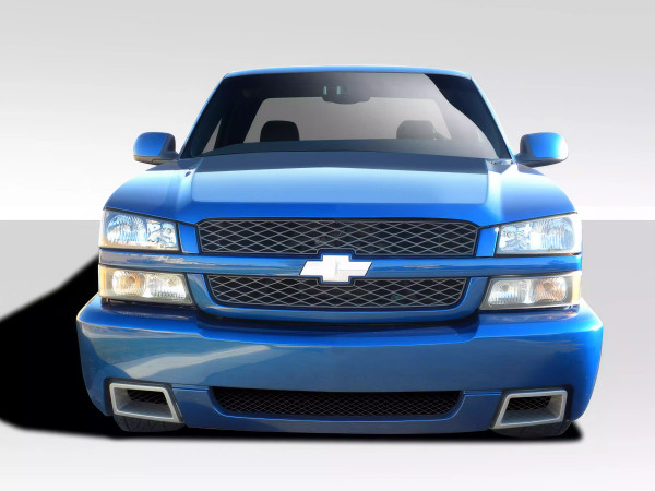 2003-2006 Chevrolet Silverado 2002-2006 Chevrolet Avalanche ( without cladding ) Duraflex SS Look Front Bumper Cover 1 Piece