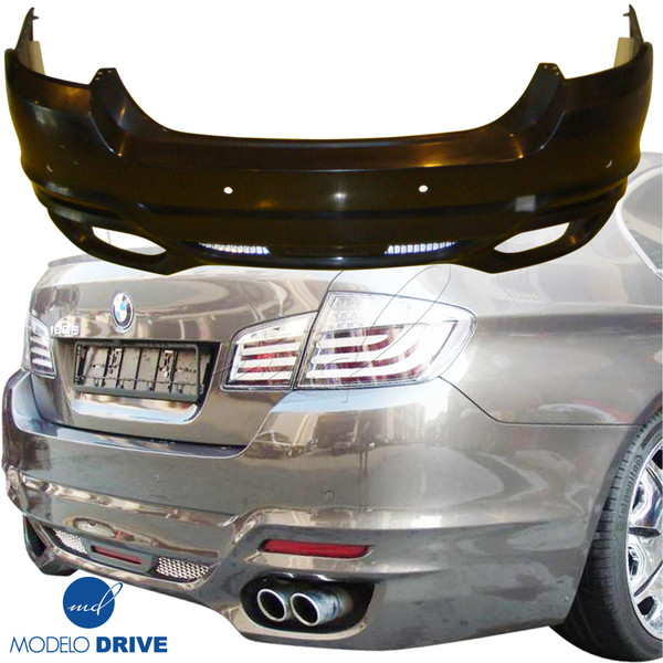 ModeloDrive FRP WAL Rear Bumper > BMW 5-Series F10 2011-2016 > 4dr - image 1