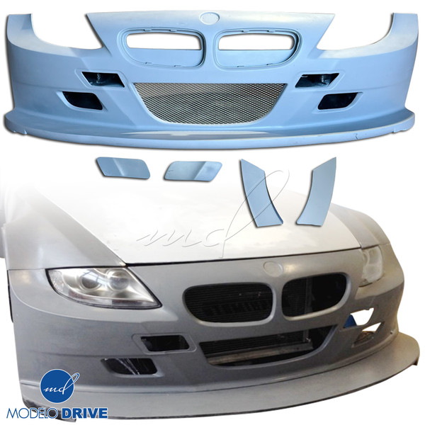 ModeloDrive FRP GTR Wide Body Front Bumper > BMW Z4 E86 2003-2008 > 3dr Coupe - image 1