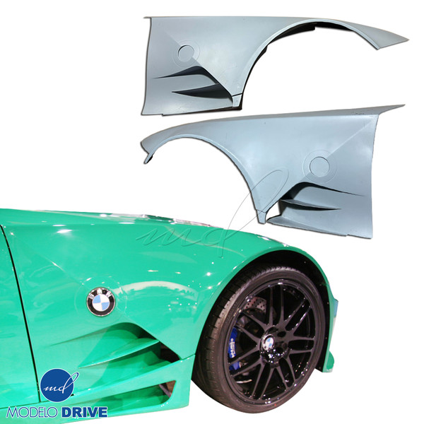 ModeloDrive FRP GTR Wide Body Fenders (front) > BMW Z4 E86 2003-2008 > 3dr Coupe
