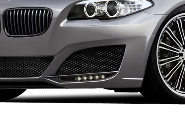 2011-2016 BMW 5 Series F10 4DR Carbon AF-3 Front Bumper Add Ons Spat Extensions ( CFP ) 2 Piece (S)