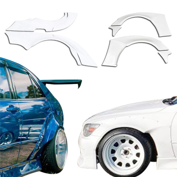 ModeloDrive FRP MSV Wide Body 40/50 Fender Flare Set 10pc > Lexus IS Series IS300 2000-2005> 4dr