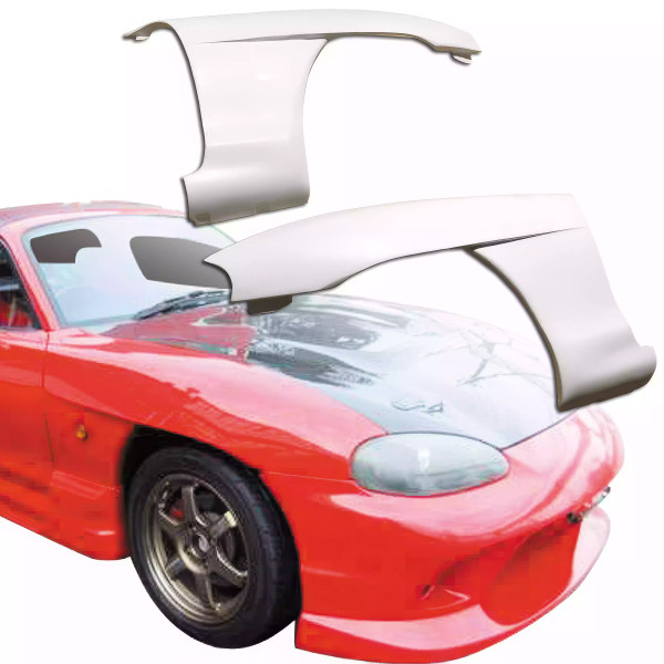 ModeloDrive FRP GVAR Wide Body 15mm Fenders (front) > Mazda Miata NB 1998-2005 - image 1