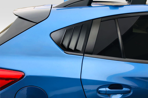 2018-2023 Subaru XV Crosstrek Duraflex Fennec Outdoors Edition Rear Window Scoops 2 Piece