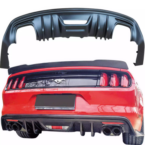 VSaero FRP KTOT Rear Lip > Ford Mustang 2015-2017 - image 1