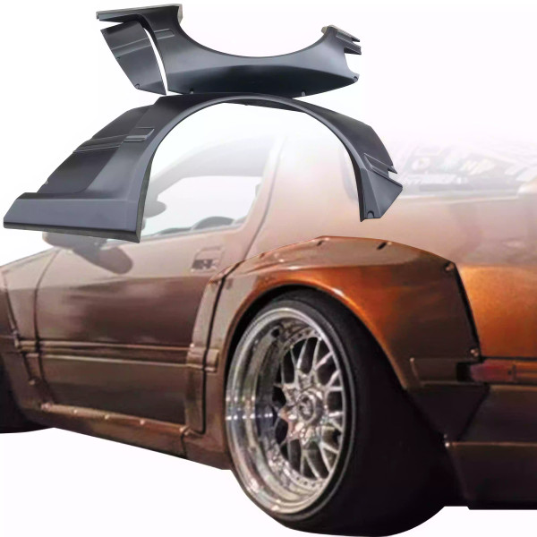 VSaero FRP TKYO Wide Body 90mm Fender Flares (rear) > Mazda RX-7 FC3S 1986-1992 - image 1