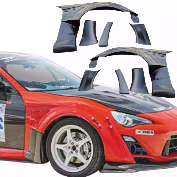 VSaero FRP VAR Wide Body 50mm Fenders (front) 8pc > Toyota 86 2017-2020 - image 1