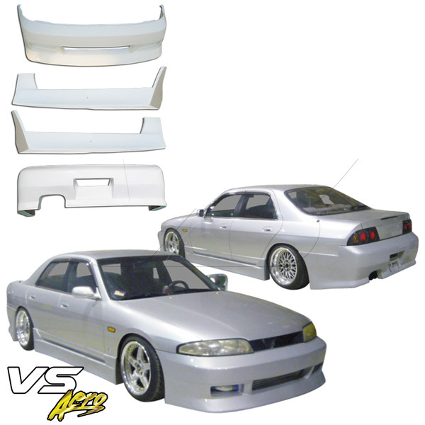VSaero FRP FKON Body Kit 4pc > Nissan Skyline R33 GTS 1995-1998 > 4dr Sedan - image 1
