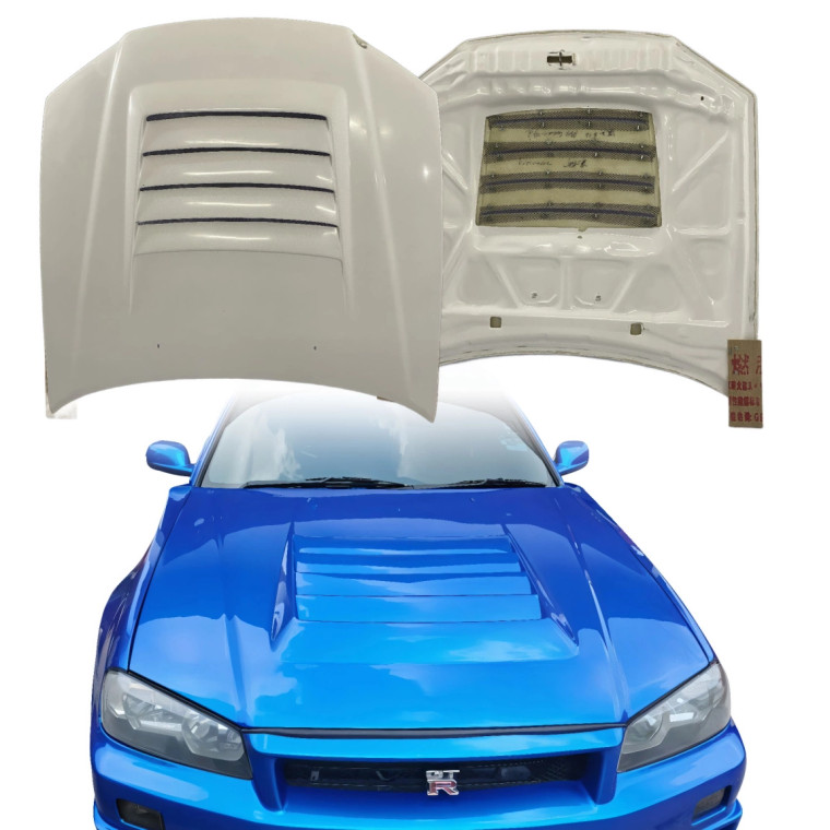 ModeloDrive FRP NISM N1 Hood > Nissan Skyline (R34) GTR 1999-2004 - image 1