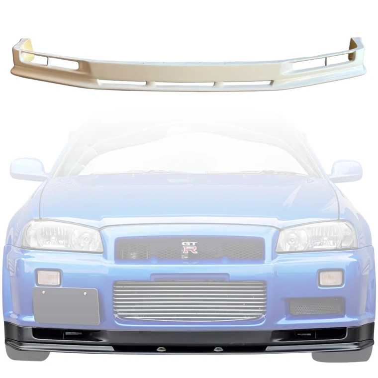 FRP NISM St Z Integrated Front Lip Valance > Nissan Skyline (R34) GTT 1999-2002 > 2dr Coupe - image 1