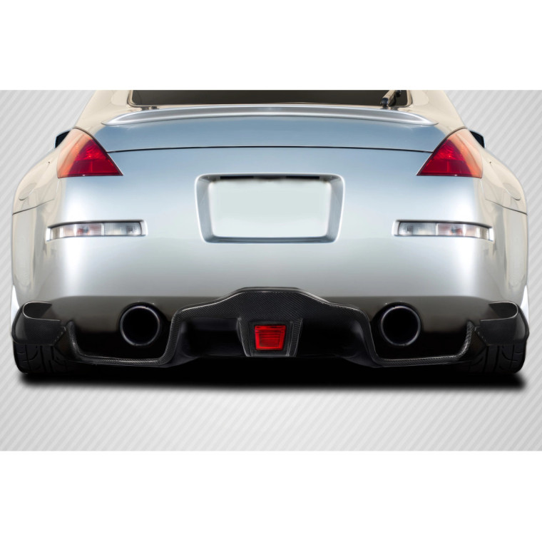 2003-2008 Nissan 350Z Z33 Carbon Creations F1 Rear Diffuser - 5 Piece ( fits G35 2DR / G37 2DR / 370Z ) - image 1