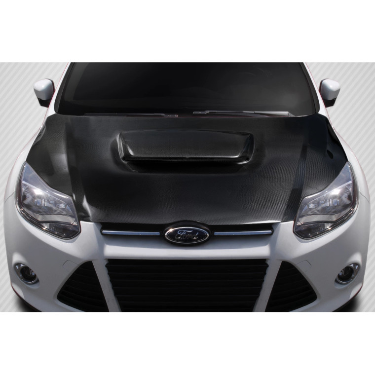 2012-2014 Ford Focus Carbon Creations Ram Air Hood - 1 Piece - image 1