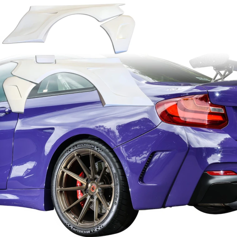FRP MHAR Wide Body Fenders (rear) > BMW 2-Series (F22) M-Sport 2014-2020 - image 1