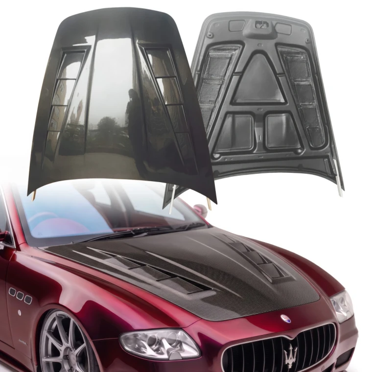 Carbon Fiber JRAC Hood > Maserati Quattroporte 2005-2012 - image 1