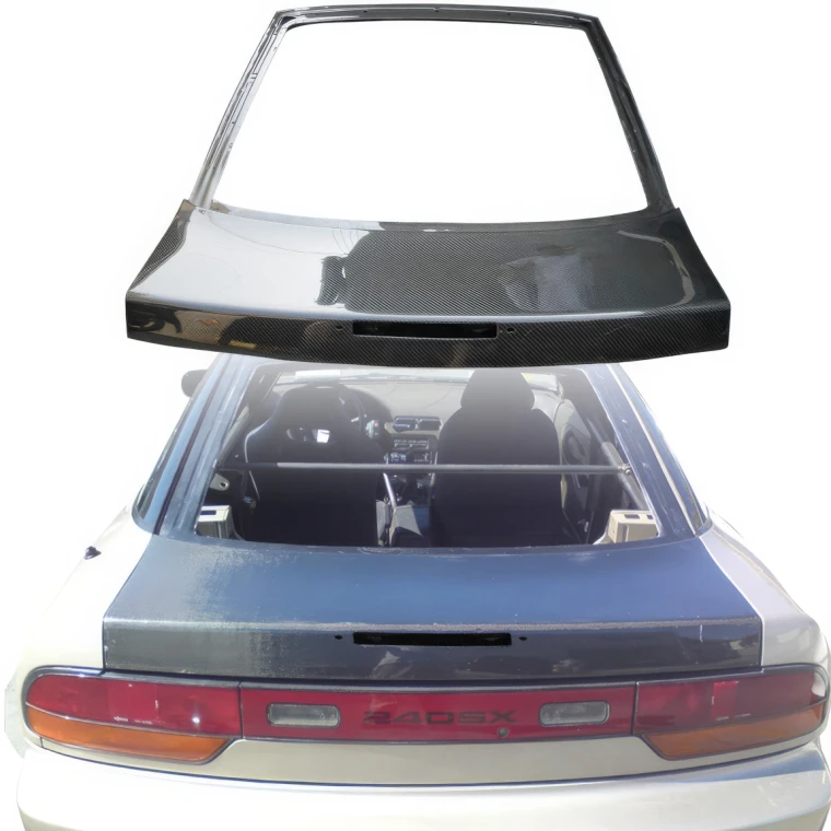 Carbon Fiber OER Hatch /w Hole > Nissan 240SX 1989-1994 > 3dr Hatch - image 1