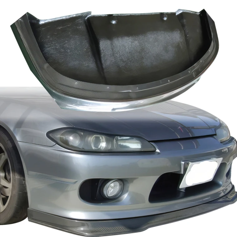 Carbon Fiber AFLU Front Lip > Nissan Silvia (S15) 1999-2002 - image 1