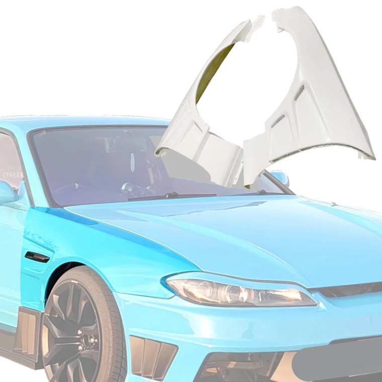ModeloDrive FRP DMA RS Wide Body v1 50mm Fenders (front) > Nissan Silvia (S15) 1999-2002 - image 1