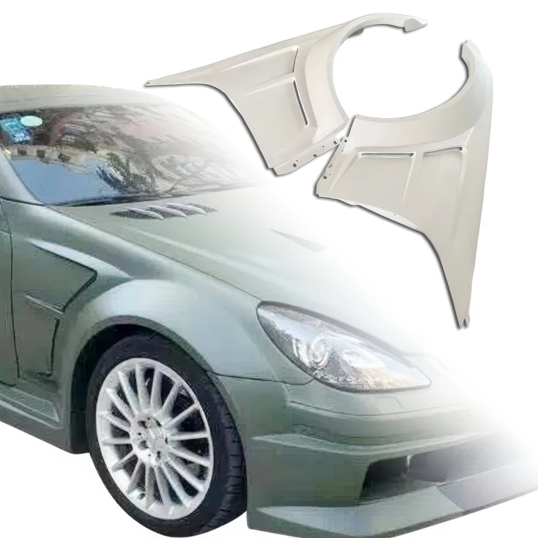 FRP BLK Series Wide Body Fenders (front) > Mercedes-Benz SLK (R171) 2005-2011 - image 1
