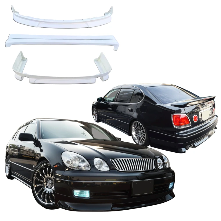 FRP WAL SPOR Body Kit 4pc > Lexus GS300 1998-2005 - image 1