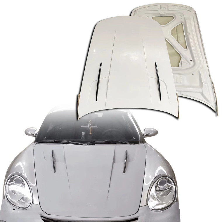 ModeloDrive Partial Carbon Fiber MDES Hood Frunk (front) > Porsche Boxster (987) 2005-2012 - image 1