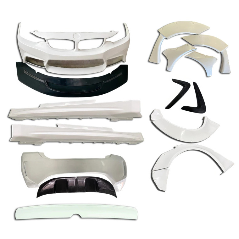 ModeloDrive FRP LBPE Wide Body Kit w Wing > BMW 4-Series (F32) 2014-2020 > 2dr Coupe - image 1